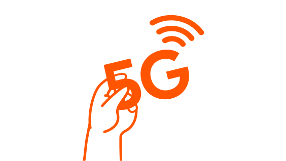 LGE Orange 5G Hand guy florist