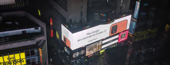 Google Pixel 4 Times Square Photo
