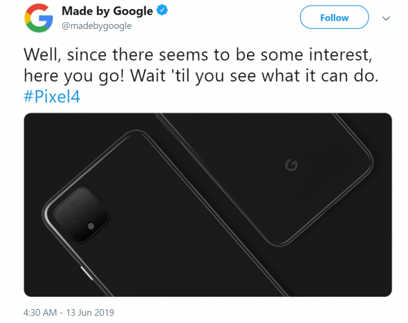 Pixel 4 Twitter