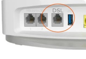 Router with DSL port