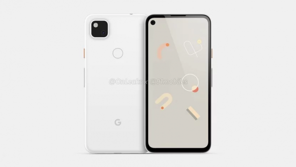 Rendered Image of Google Pixel 4a