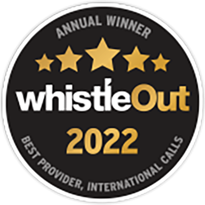 Best Provider International calls whistle out award 2022